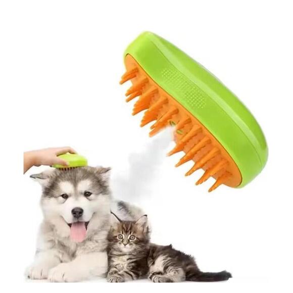 Cat And Dog Steam And Spray Pet Hair Massage Electric Brush - Picture 1 of 7